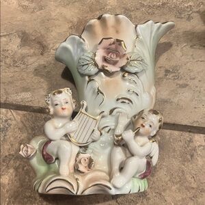 Cherub Cornucopia Vase